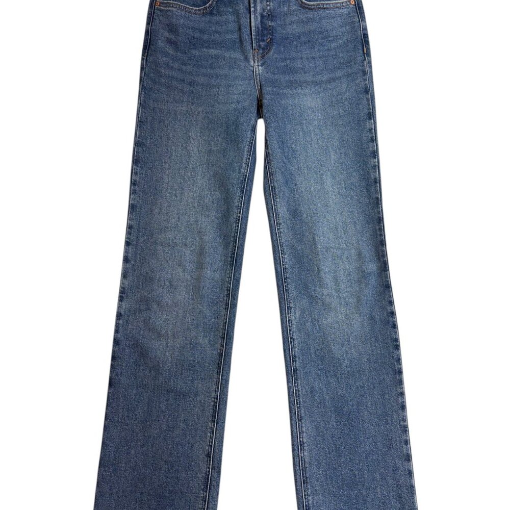 Denim Forum (Aritzia) "The Gia High Rise Carrot 26L" Blue Jeans (28)